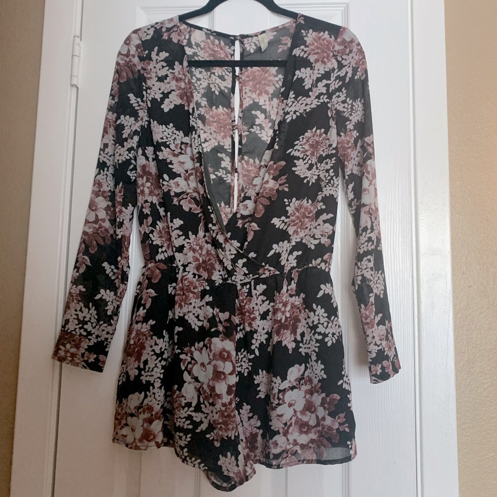 Free People Long-Sleeved Romper XS